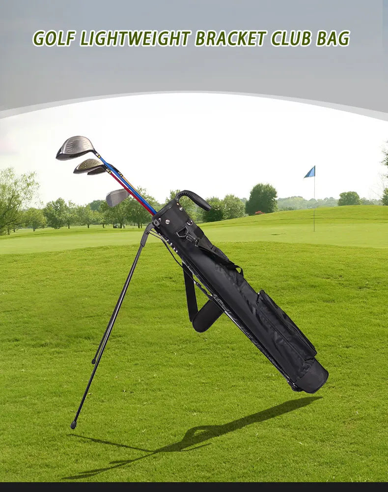 Lightweight Golf Club Bag with Bracket – Waterproof Golf Stand Carry Bag, Golf Gun Rack