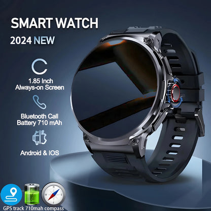 1.85-Inch Ultra HD Smart Watch - GPS, Bluetooth Call, 710mAh Battery, Sports & Fitness Smartwatch for Huawei & Xiaomi