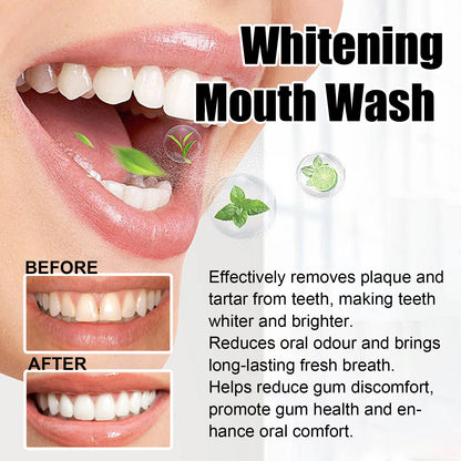 Coconut Mint Oil Pulling Mouthwash Kit - Fresh Breath Oral Care Set with Tongue Scraper for Daily Hygiene