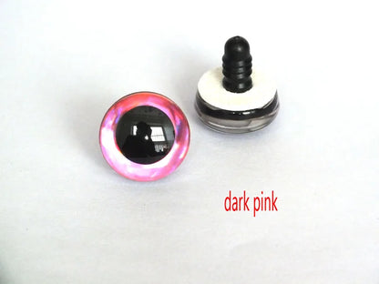 20PCS 3D Colorful Trapezoid Doll Eyes — 12 Colors, Sizes 9mm–35mm for DIY Crafting & Toy Making