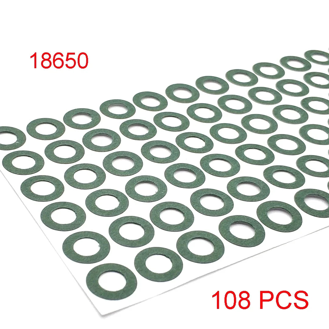 18650/21700/32650 Li-ion Battery Insulation Gasket – Barley Paper Insulating Glue Patch & Electrode Pads for Battery Pack