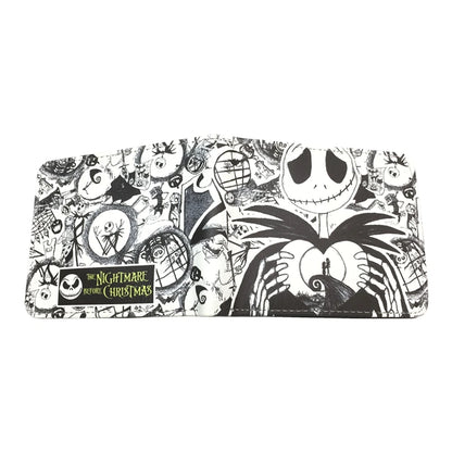 The Nightmare Before Christmas PU Leather Wallet — Credit Card Holder Purse with Coin Pocket, New Arrival
