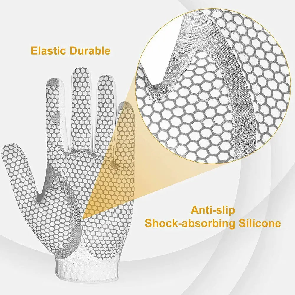 Premium Men’s Golf Glove – Left Hand, Breathable, Non-Slip, Shock Absorbing, Perfect for Gifting