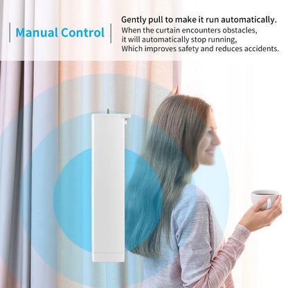 Smart Tuya WiFi/ZigBee Electric Curtain Shutter Motor – 22.5CM, RF Remote, App Control, Alexa, Google Assistant & SmartThings Compatible