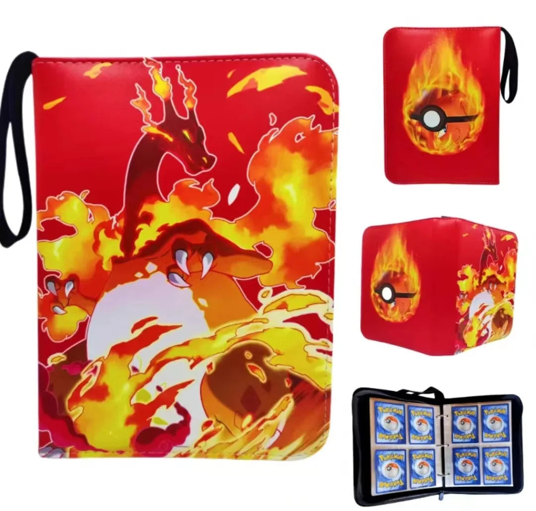 NEW Pokémon Card Album — 400pcs Binder Zipper PU Leather Storage Book for Anime Card Game Collection