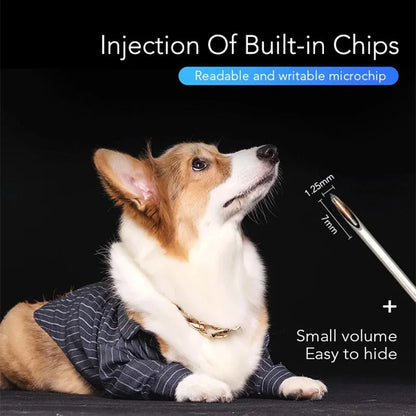 100-Pack EM4305 134.2KHz FDX-B Animal Microchip – International Standard Pet ID Chip with Syringe for Dogs