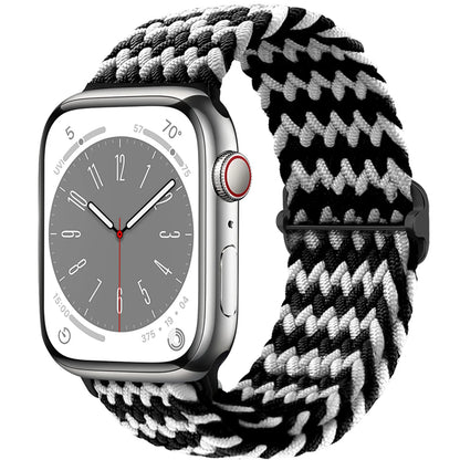Elastic Braided Solo Loop Apple Watch Band – Adjustable Stretch Strap for Series SE, 5–11 & Ultra 3 (40mm–49mm)