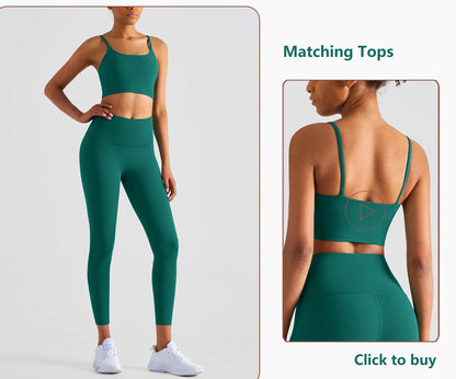 Women’s Lycra Four-Way Stretch Yoga Pants – High Waist Seamless Sports Leggings, T-Line Free Gym Fitness Wear