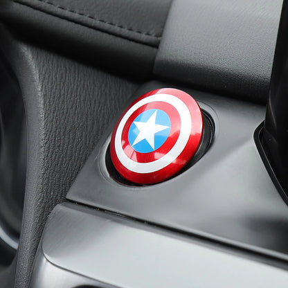 Iron Man & Spider-Man Car Ignition Switch Cover – Batman Sticker, Protective Trim Accessories & Gifts