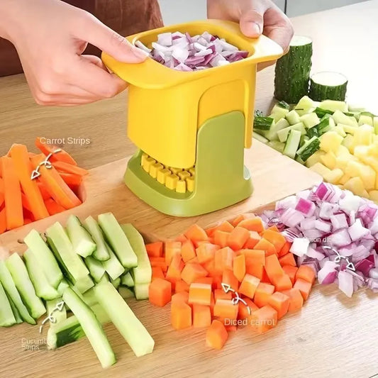 Multifunctional Vegetable Chopper - Onion Dicing, French Fries Slicer, and More! Kitchen Tools and Gadget