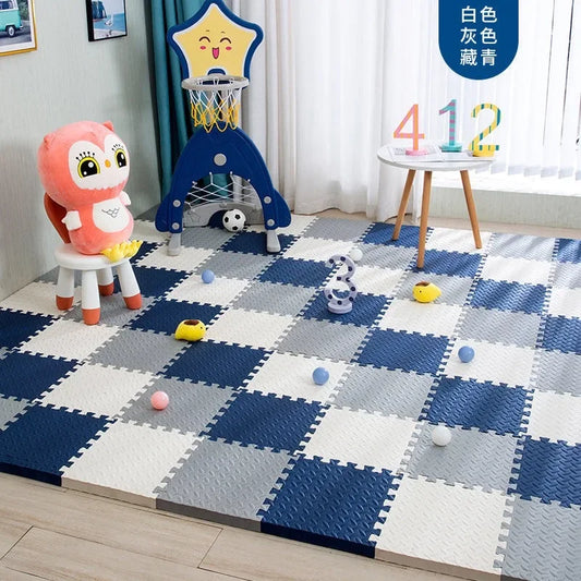 12pcs Foam Baby Play Mat – Soft Interlocking Puzzle Floor Tiles for Kids, Exercise & Play Rug 30x30x1cm