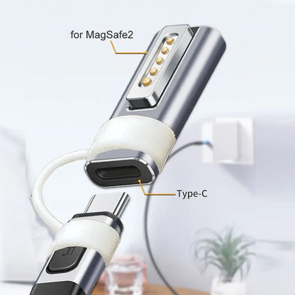 USB-C Magnetic PD Adapter - Fast Charging Converter Plug for MacBook Air & Pro Magsafe 1/2