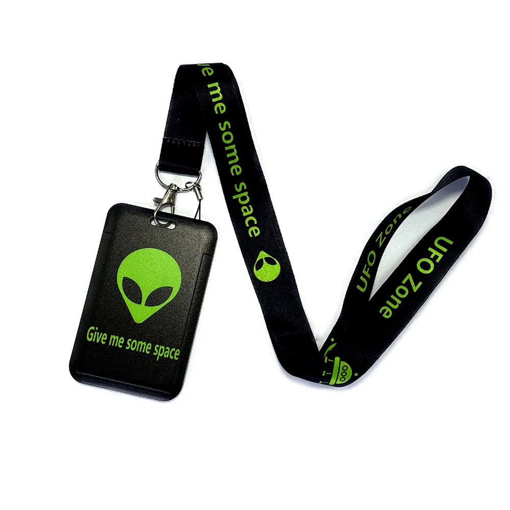 Vintage Tape ID Card Holder with Hanging Rope – Mobile Phone & Chest Card Lanyard
