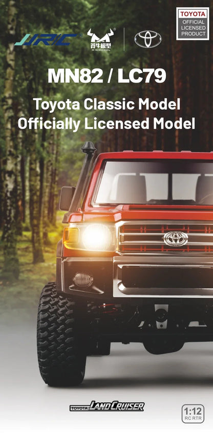 MN82 Pro RC Off-Road Vehicle — 1:12 Scale 4WD Climbing Car for Toyota LC79 Simulation
