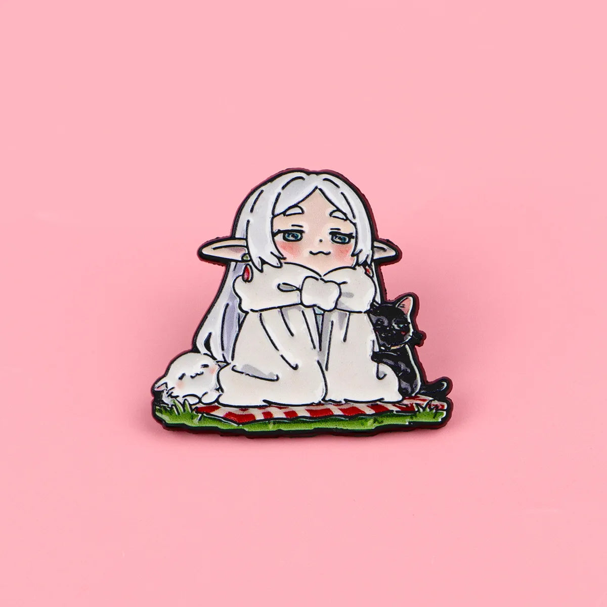 Frieren Anime Girl Enamel Pin - Manga Lapel Badge for Backpacks, Hats & Cosplay Accessories