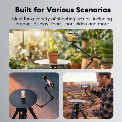 V360LITE Mini 360° Rotating Platform - Motorized Display Turntable for Smartphones & Action Cameras