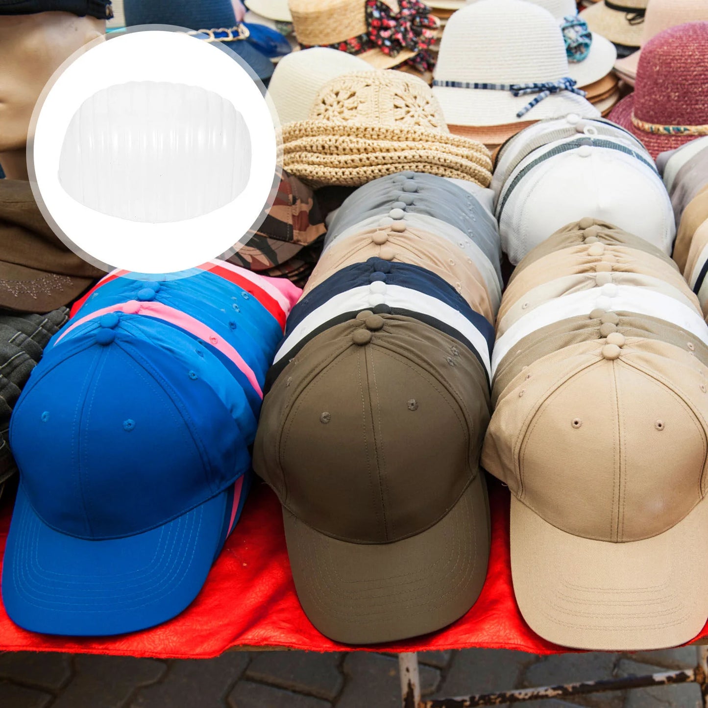 20PCS Baseball Cap Insert Holder – Universal PVC Inner Support Pad for Hat Crown Stability