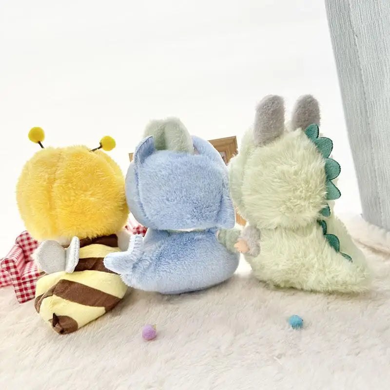 Labubu 15-17cm Pendant Sitting Baby Shark Bee Dinosaur Cute Doll Accessories & Decoration Clothes
