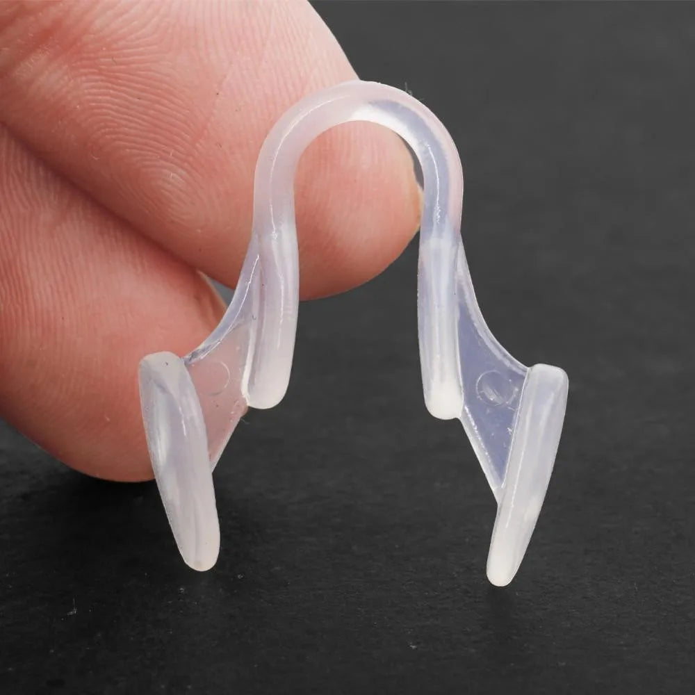 Silicone Nose Clip Anti-Snoring Aid - Nasal Dilator to Stop Snoring, Improve Breathing & Sleep for Rhinitis Relief