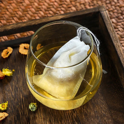 50/100PCS Disposable Tea Filter Bags - Non-Woven Empty Tea Infuser Pouches with String