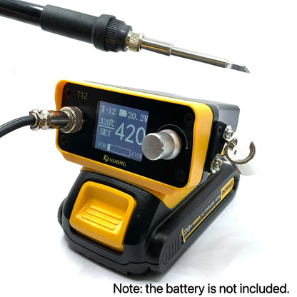 70W T12 Cordless Soldering Station – Soldering Iron for Dewalt, Makita, Milwaukee, Bosch 20V Max Li-ion Battery for DIY Repair