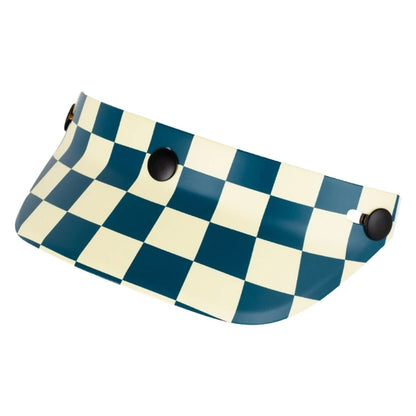 3 Snap-Button Universal Helmet Visor – Windproof Flip Shield for Open Face Motorcycles
