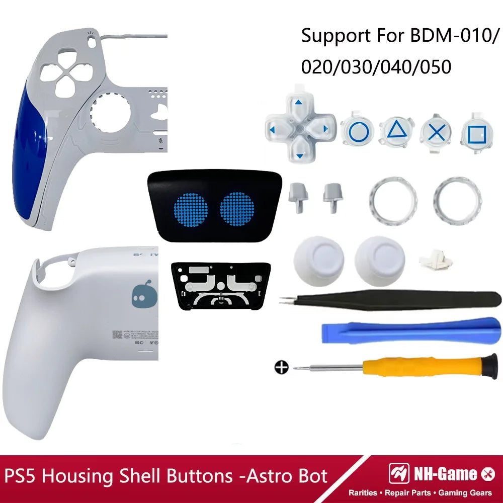 PS5 Limited 30th Anniversary Robot Controller Shell – Trigger Buttons (BDM-010/020/030/040/050) for L1, L2, R1, R2