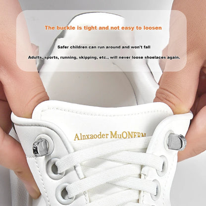No-Tie 8MM Flat Elastic Shoelaces – Quick Sneakers Laces for Kids & Adults, Shoe Accessories