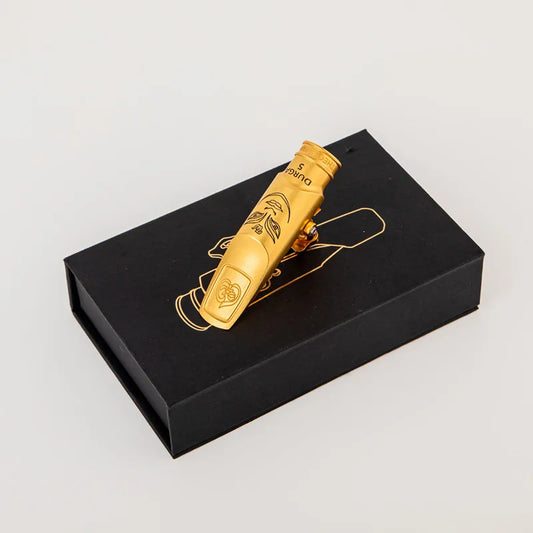 High-Quality Saxophone Metal Mouthpiece - Brass Plated, Sizes 5-9 for Alto, Soprano & Tenor Sax Accessories