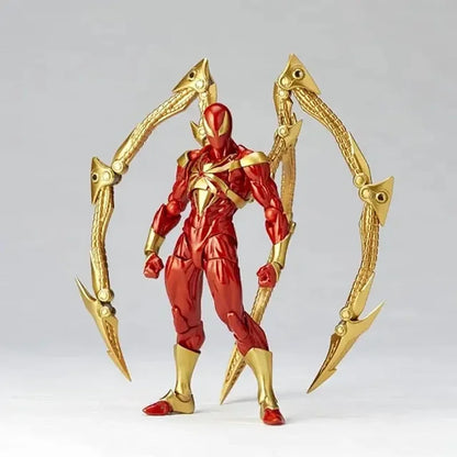 Amazing Yamaguchi Kaiyodo Iron Spider-Man Figure — Animation Collectible Action Model Toy, Birthday Gift