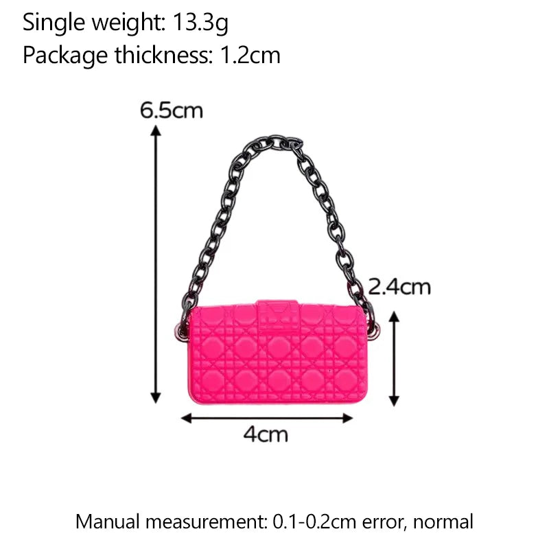 1:12 Dollhouse Miniature Shoulder & Crossbody Bags – Decorative Toy Accessories for Dollhouse Collectors