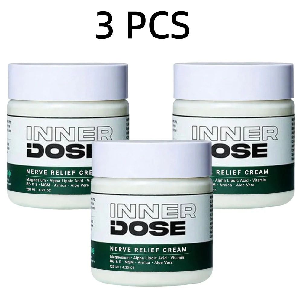 Inner Dose Magnesium & Arnica Body Cream – 120ml Moisturizing Muscle Massage Lotion for Body Comfort and Relaxation