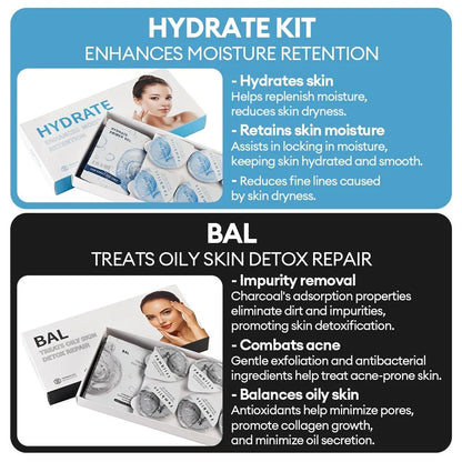 CO2 Bubble Facial Pod Kit - CO2 Capsule Gel & Serum Pods for Aqua Facial Bubble Pen, Deep Cleansing, Hydrating & Spa Skin Care