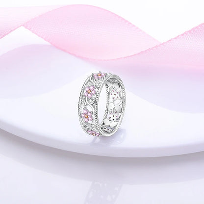 925 Sterling Silver Rings - Bow, Heart, Sun, Moon & Star Zircon Jewelry for Women, Birthday & Anniversary Gift