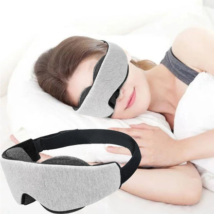 3D Sleep Mask for Women & Men – Blackout Eye Cover & Weighted Sleeping Pad for Travel