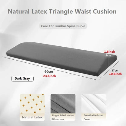 JFLEGAL Thailand Natural Latex Lumbar Pillow – Maternity Pillow for Pregnant Women, Side Sleep Support & Cervical Care