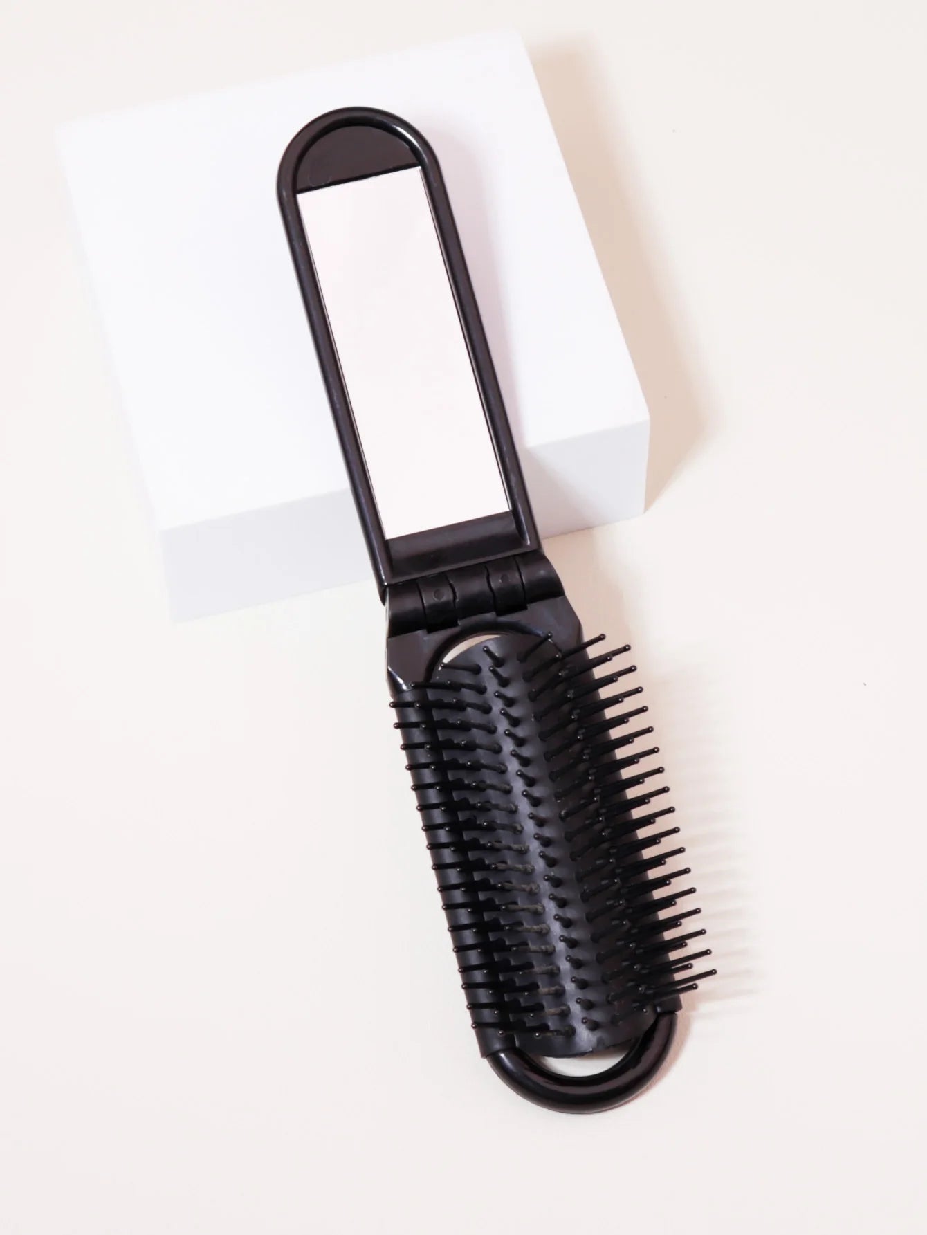 Folding Pocket Mirror Comb – Portable Travel Comb, Essential for On-the-Go Hair Care