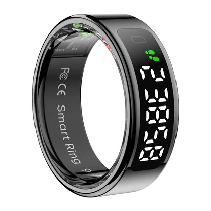 2025 COLMI R12 Smart Ring – Touch Display, Wireless Charging, Health Tracker, 5 ATM Waterproof for Men & Women