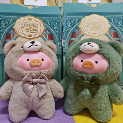 Blind Box Lulu Pig Vinyl Plush – Retro Teddy Series Cute Bag & Desktop Decoration Gift