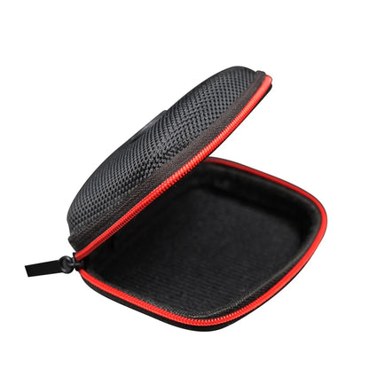 KZ Original PU Zipper Earphone Storage Bag – Portable Black Case for Earbuds, Accessories, and Cards