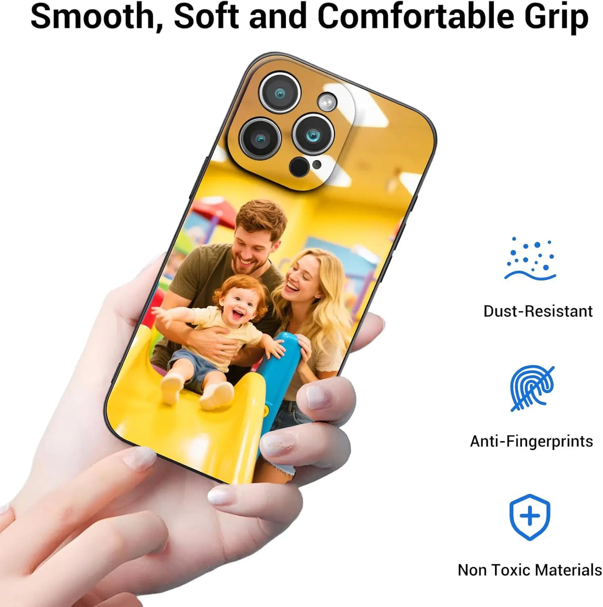 Custom Matte iPhone Case - Personalized Photo Soft Cover for iPhone 7 to 17 Pro Max, Plus & Mini