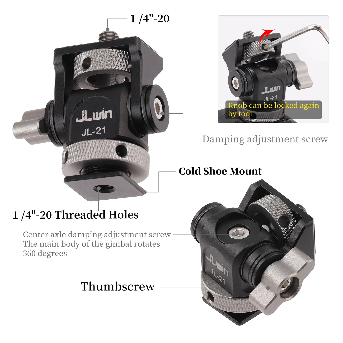 FOTGA Cold Shoe Monitor Mount Bracket – Universal QR Plate for DSLR/SLR Camera, Monitor, and Speedlite, 3KG Payload