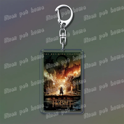 Classic Movie Keychains – Jaws, Fight Club, Avatar Pendant Key Rings for Bags & Fan Gifts