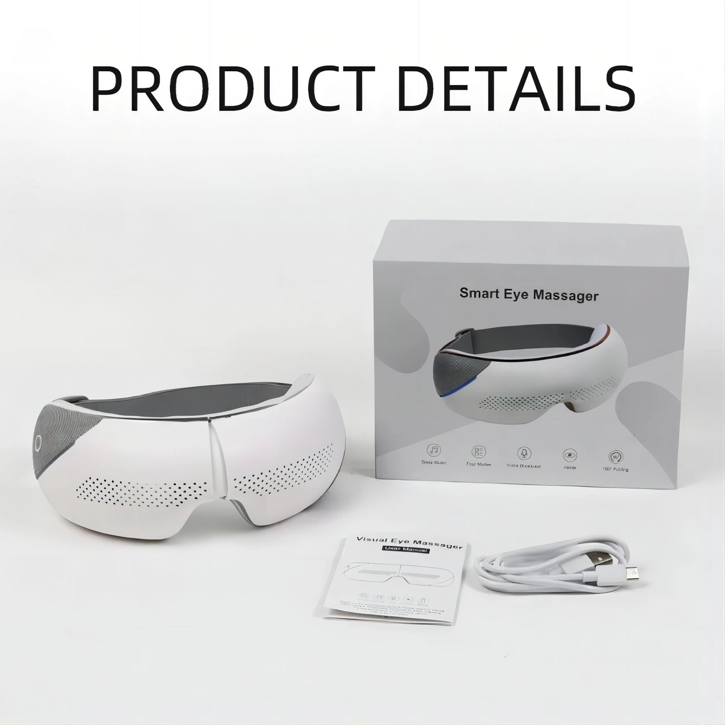 Newest Visible Eye Massager | Smart Airbag Compression Glasses with Bluetooth Music for Better Sleep