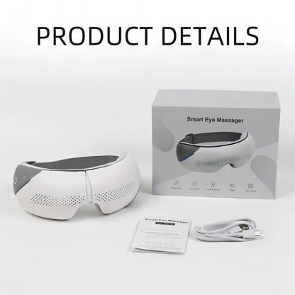 Newest Visible Eye Massager | Smart Airbag Compression Glasses with Bluetooth Music for Better Sleep