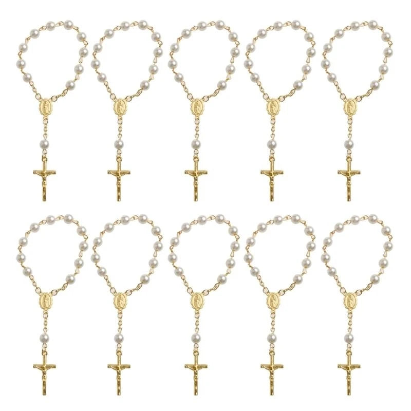 6mm Tiger Eye Rosary Beads Necklace – Catholic Jesus & Virgin Mary Pendant Long Knotted Chain Religious Jewelry for Men & Women