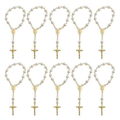 6mm Tiger Eye Rosary Beads Necklace – Catholic Jesus & Virgin Mary Pendant Long Knotted Chain Religious Jewelry for Men & Women