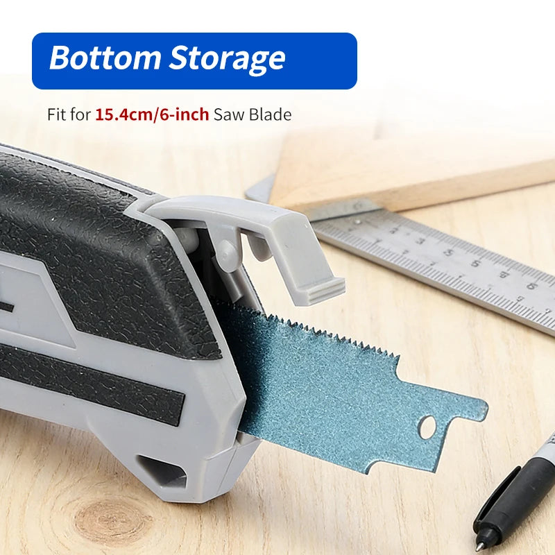 Reciprocating Saw Blade Manual Handle - Quick-Change Non-Slip Grip, 1/2" Universal Shank