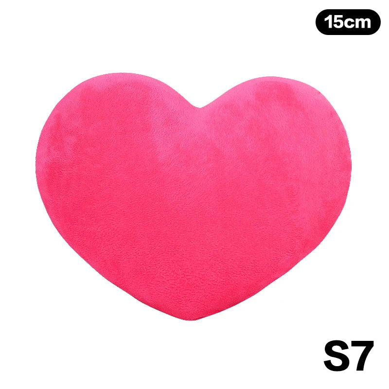 Cute Heart-Shaped Plush Pillow – Soft Sleeping Cushion for Living Room Decor, Valentine’s Day Gifts, Comfortable Sofa Pillow (15/20/30cm)