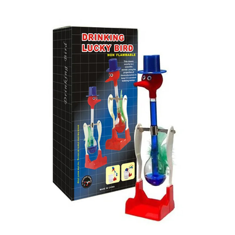 Color Changing Drinking Bird Toy – Physical Science Educational Experiment Toy for Kids STEM Learning Fun Lab Water Bird Gadget